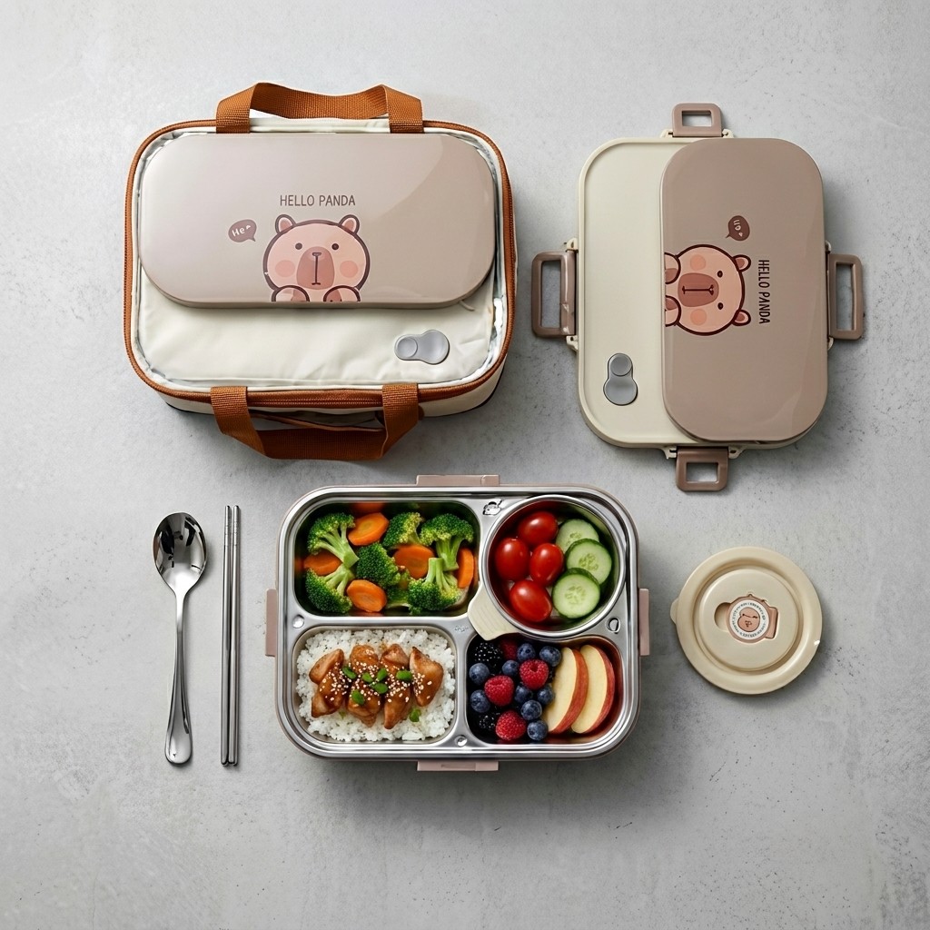 304 Stainless Steel Bento Lunc - огляд і ціна Food Storage Jar Set
