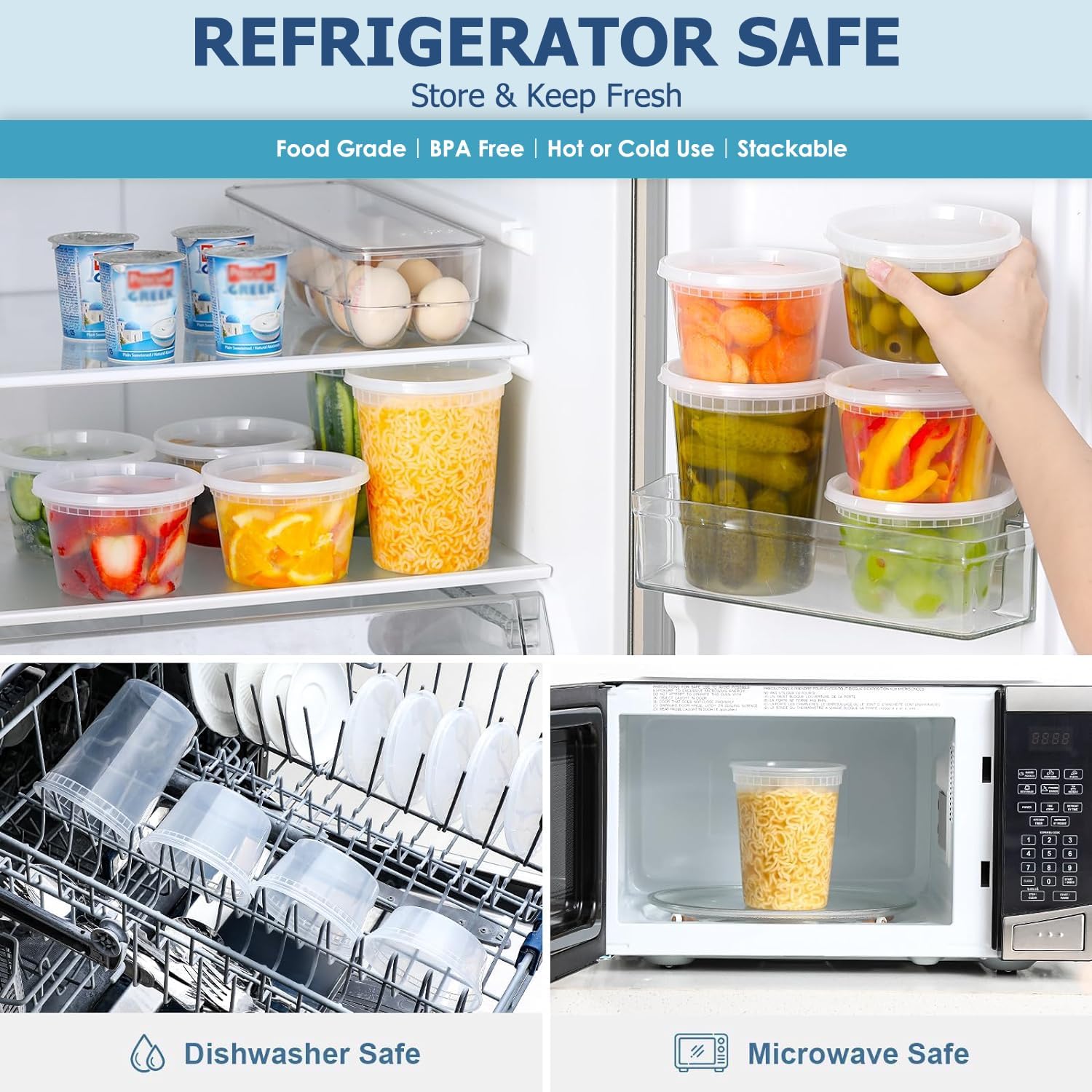24pcs Deli Food Storage Contai - огляд і ціна Food Storage Ideas
