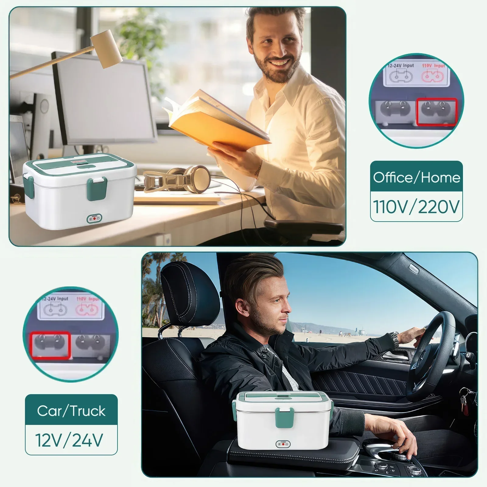 Electric Lunch Box Food Warmer - огляд і ціна Portable Food Warmer