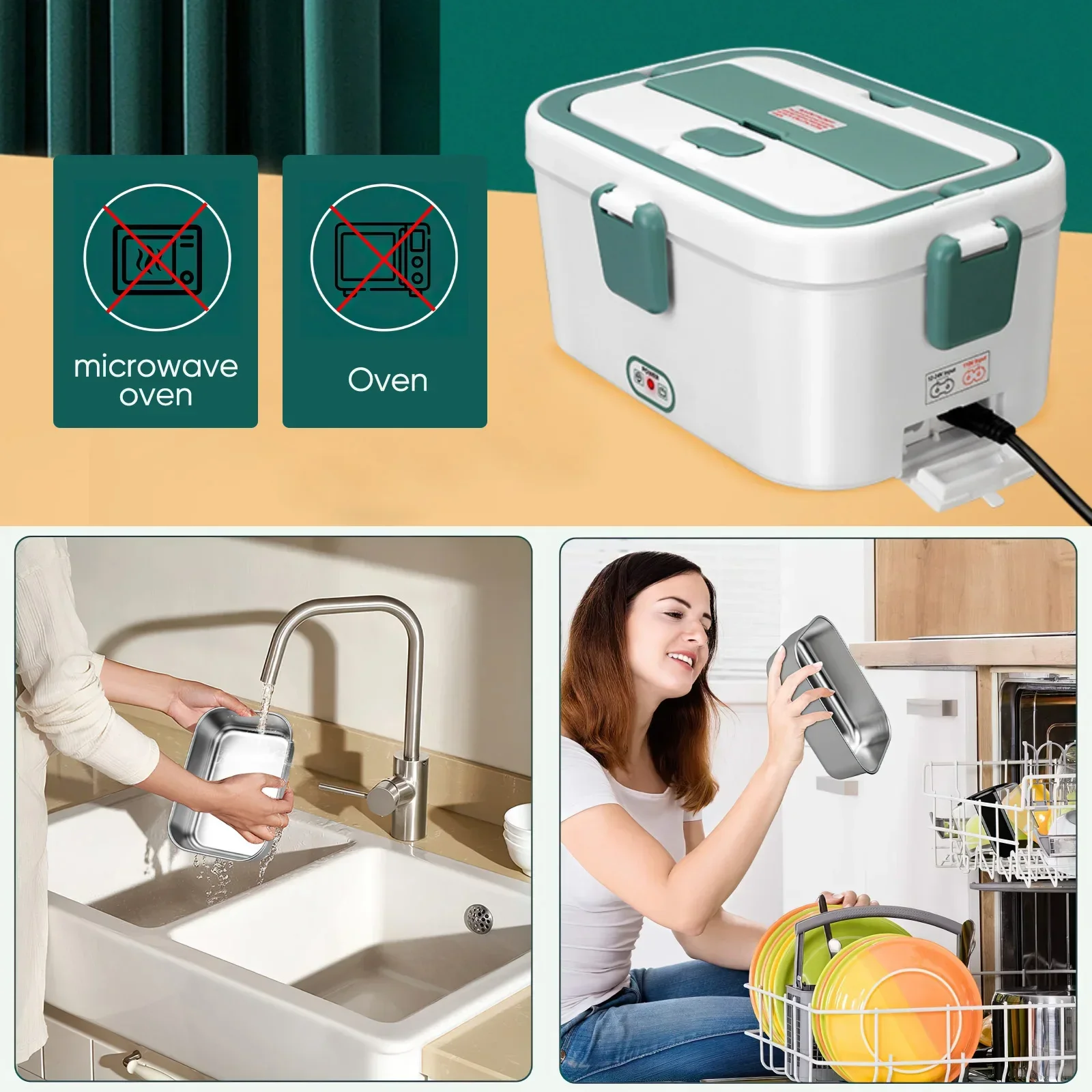 Electric Lunch Box Food Warmer - огляд і ціна Portable Food Warmer