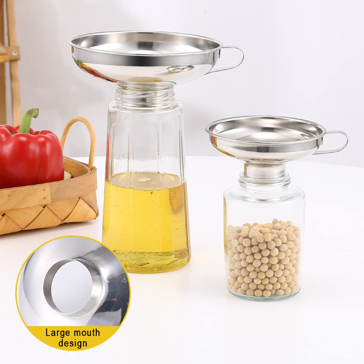 Stainless Steel Funnel Canning - огляд і ціна Mason Jar Wide Mouth