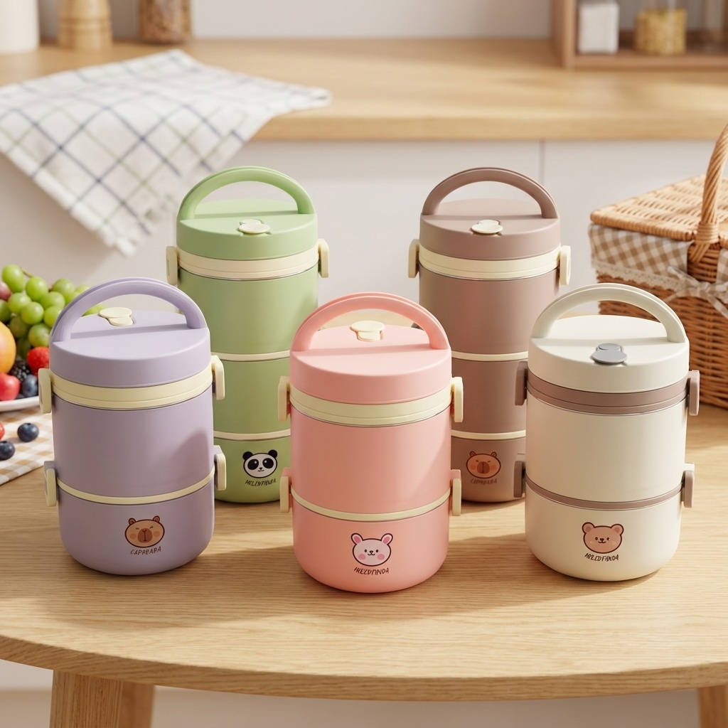 304 Stainless Steel Thermal Lu - огляд і ціна Food Storage Jar Set