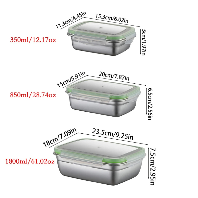 304 Stainless Steel Lunch Box  - огляд і ціна Food Storage Ideas