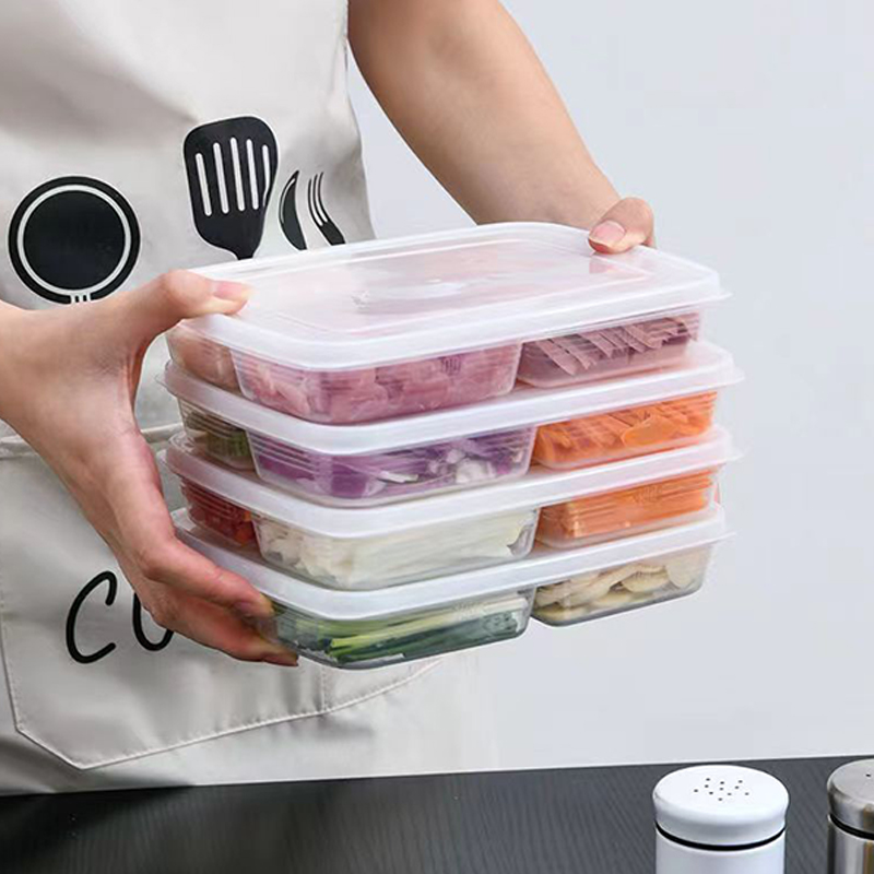 New【4 Grids Plastic Storage Bo - огляд і ціна Food Storage Ideas