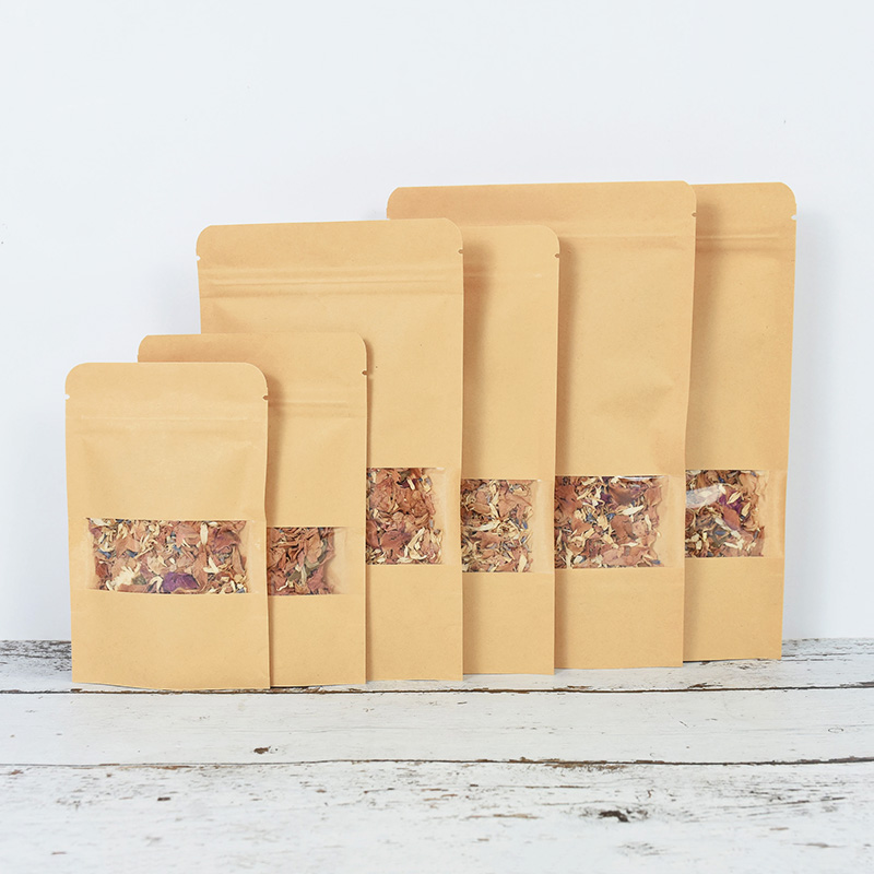 20/50pcs Kraft Paper Zip Lock  - огляд і ціна Food Storage With Lock