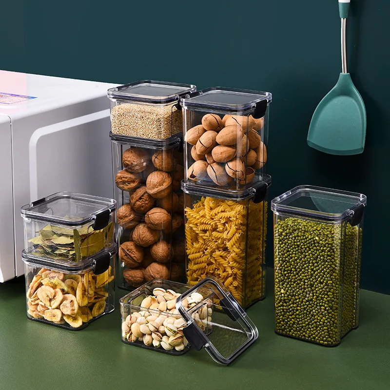 yes1PC Grain Jar Kitchen Seale - огляд і ціна Food Storage Glass Containers Large