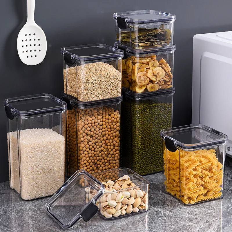 yes1PC Grain Jar Kitchen Seale - огляд і ціна Food Storage Glass Containers Large