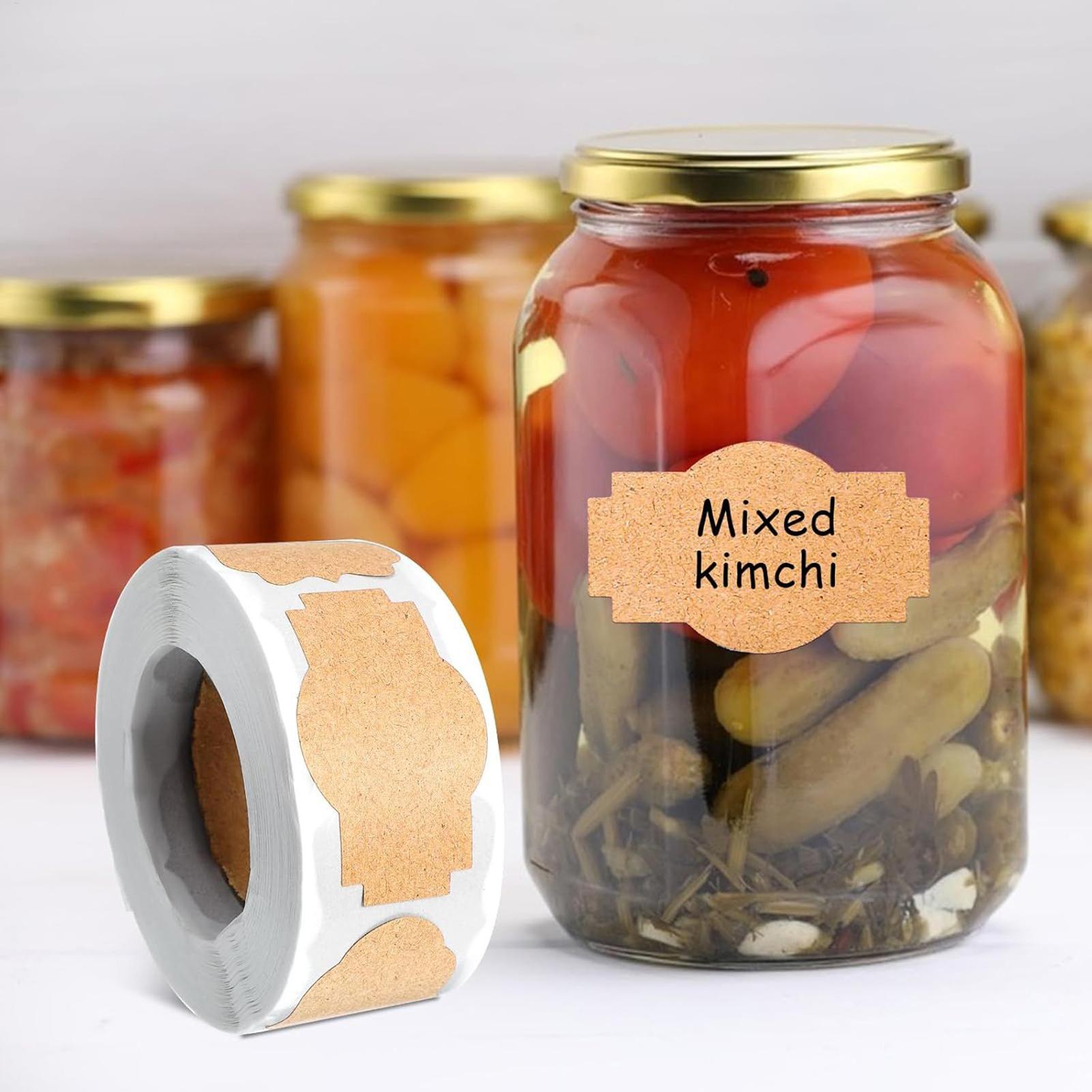 300 PCS Jar Labels Stickers Wr - огляд і ціна Food Storage Jar Labels