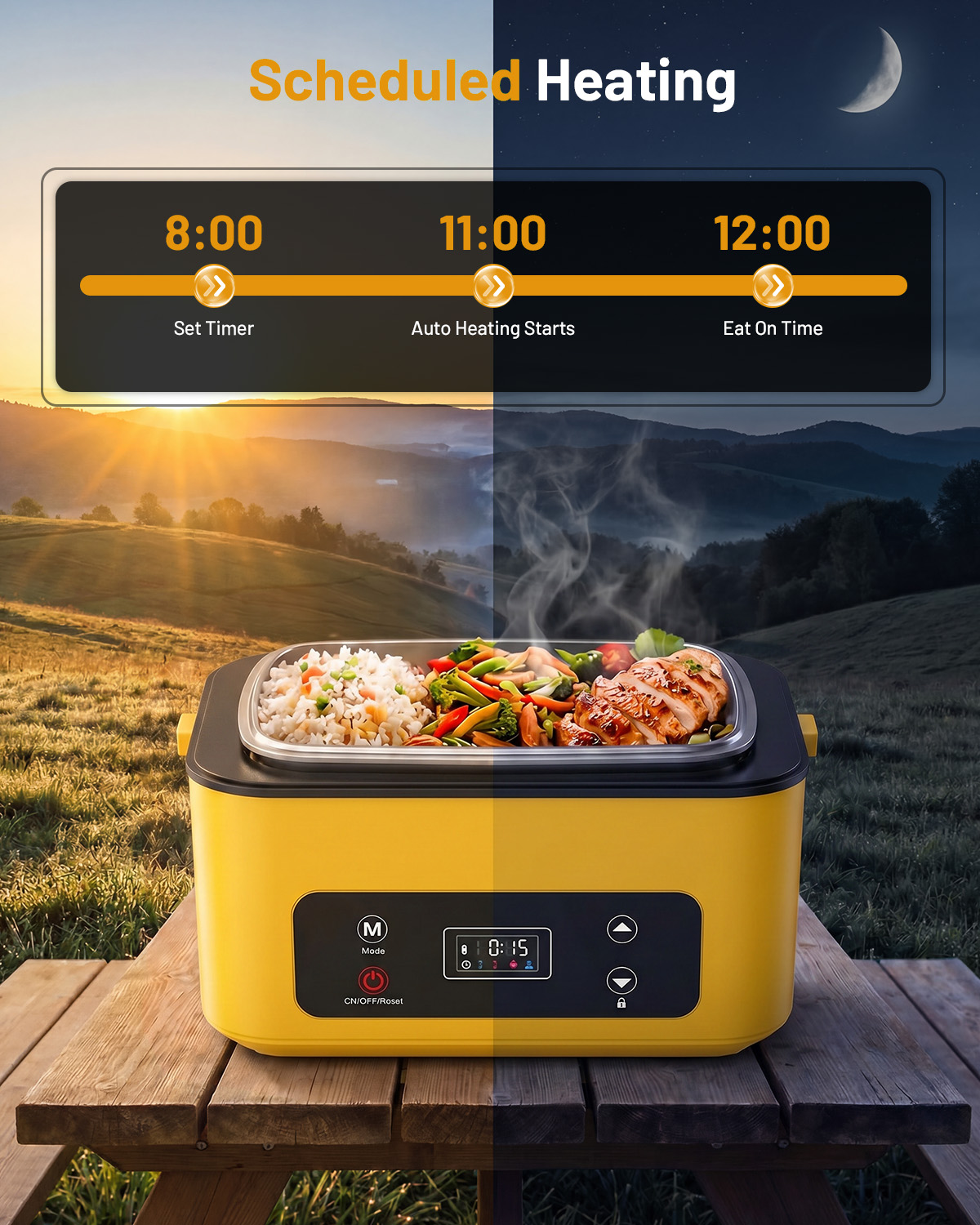 TaskStar Portable Heated Lunch - огляд і ціна Portable Food Warmer