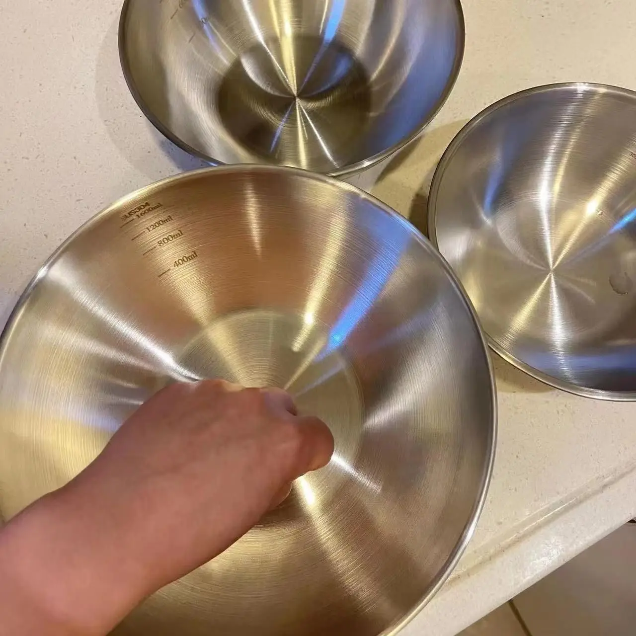 1-3 Stainless Steel Bowl Set w - огляд і ціна Food Storage For Room