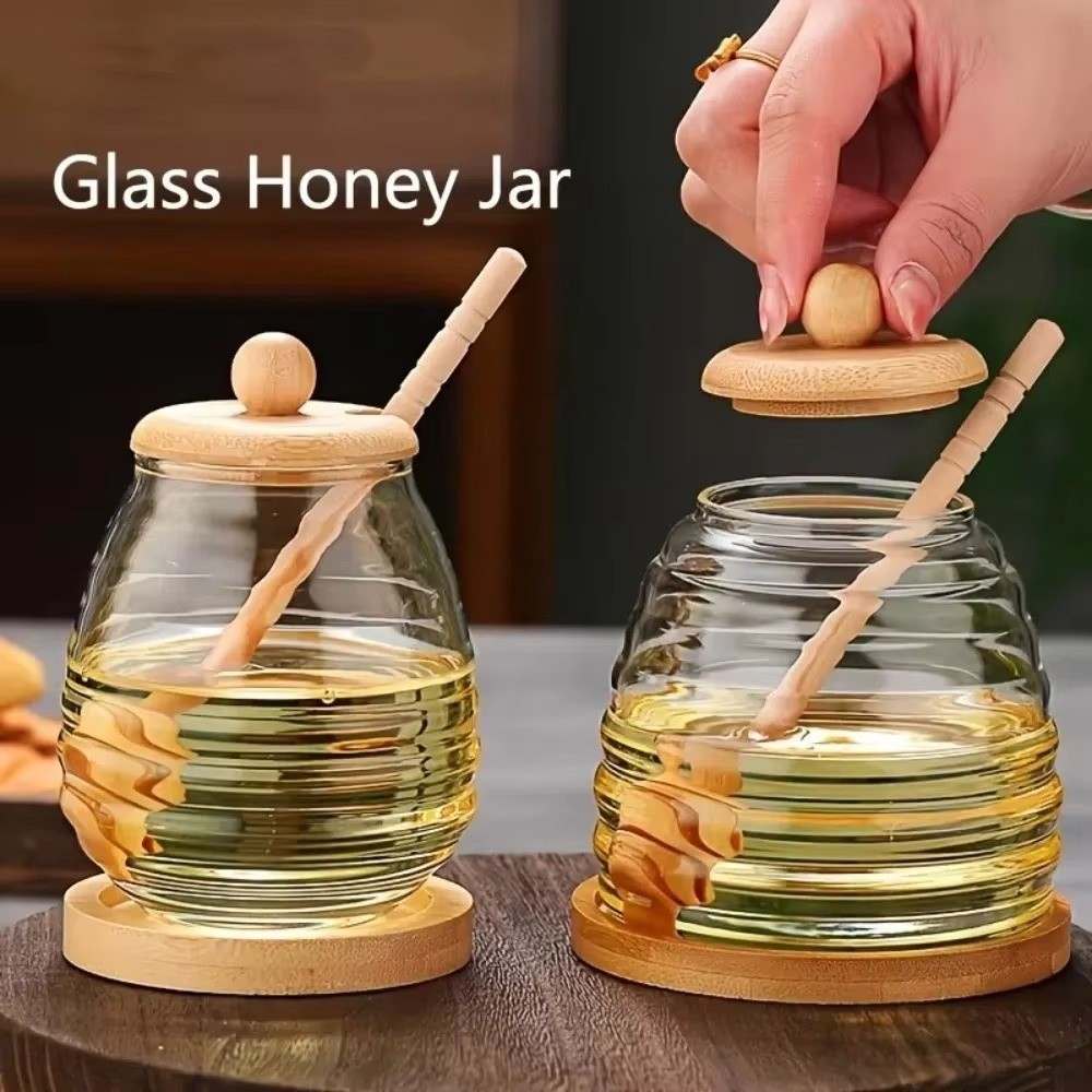Transparent Glass Honeycomb Ta - огляд і ціна Food Storage Glass Containers Large