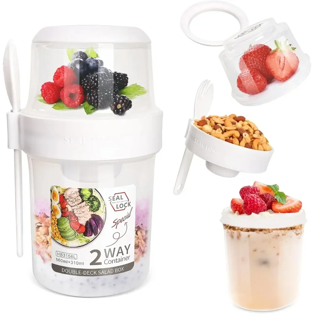 Salad Cup Breakfast Cups Porta - огляд і ціна Food Storage Jar Set