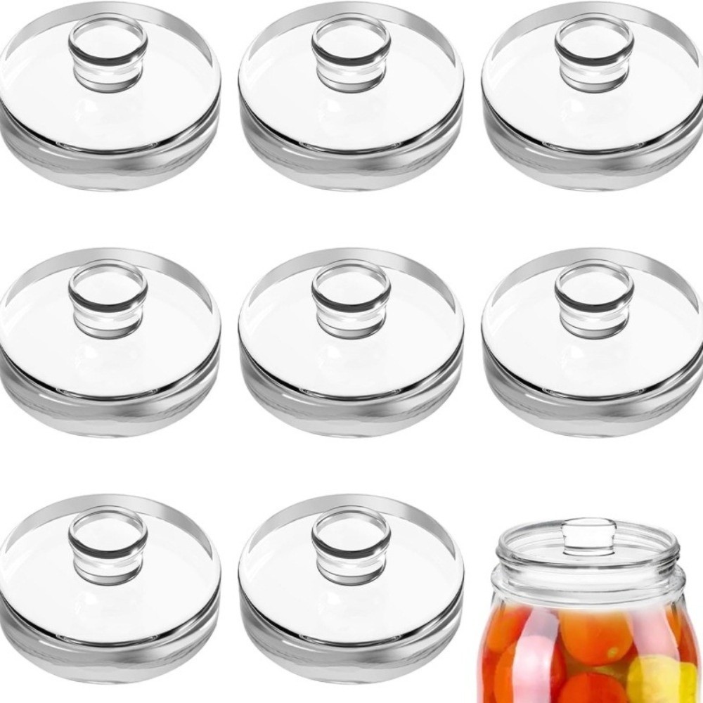 Fermented Glass Weights Clear  - огляд і ціна Mason Jar Wide Mouth