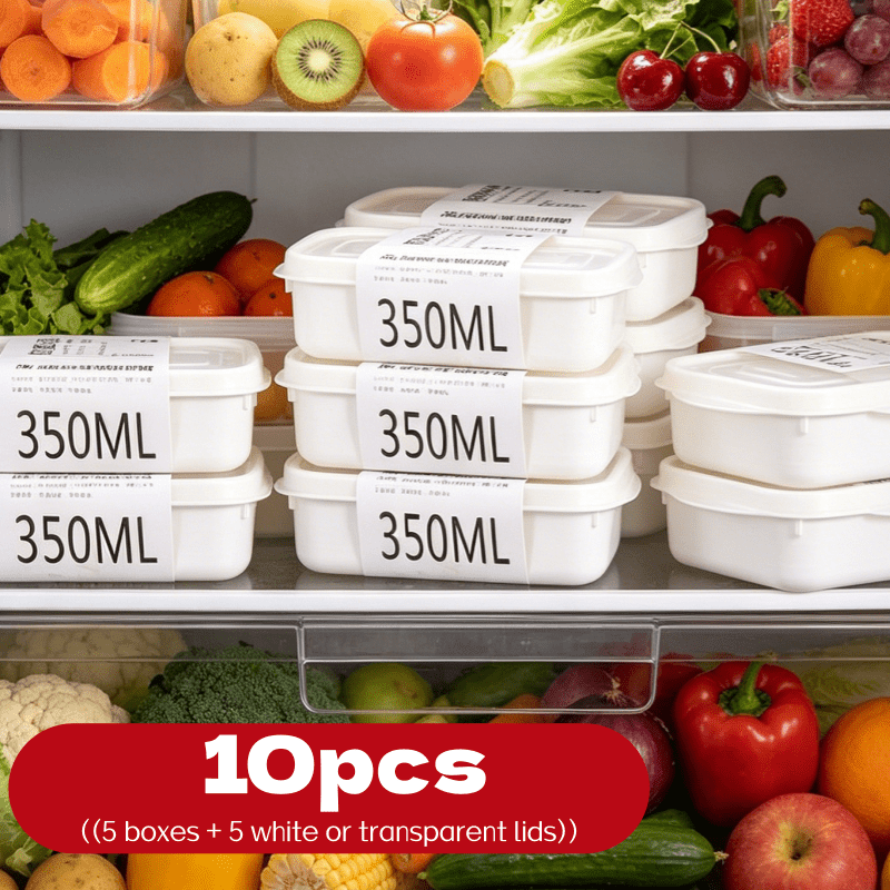 10Pcs Reusable Stackable Food  - огляд і ціна Food Storage Square Containers
