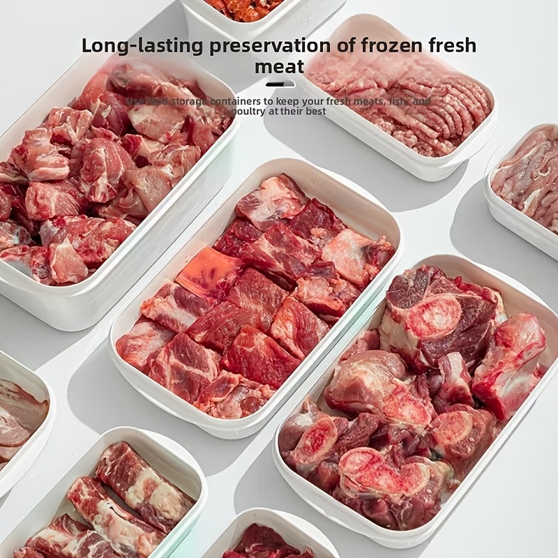 10Pcs Reusable Stackable Food  - огляд і ціна Food Storage Square Containers