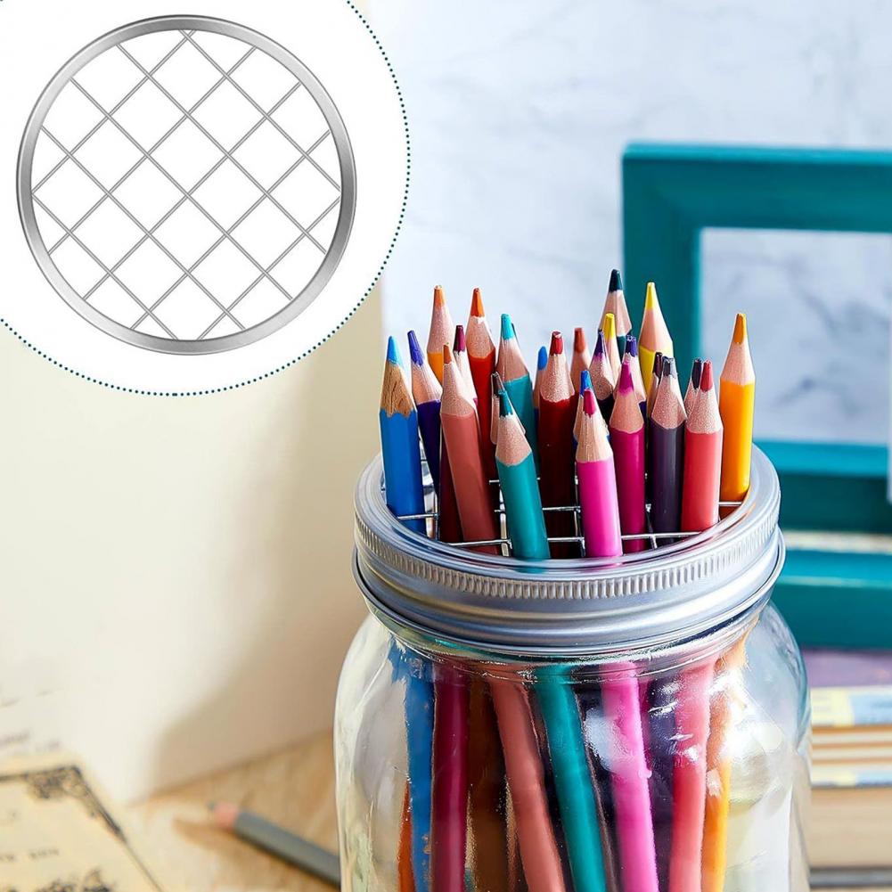 Metal Mason Jar Flower Lid Ins - огляд і ціна Mason Jar Wide Mouth