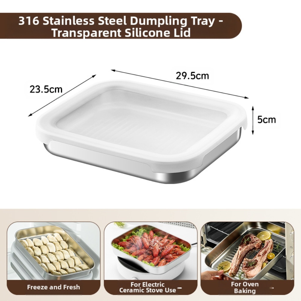 Stainless Steel Food Storage C - огляд і ціна Food Storage Square Containers