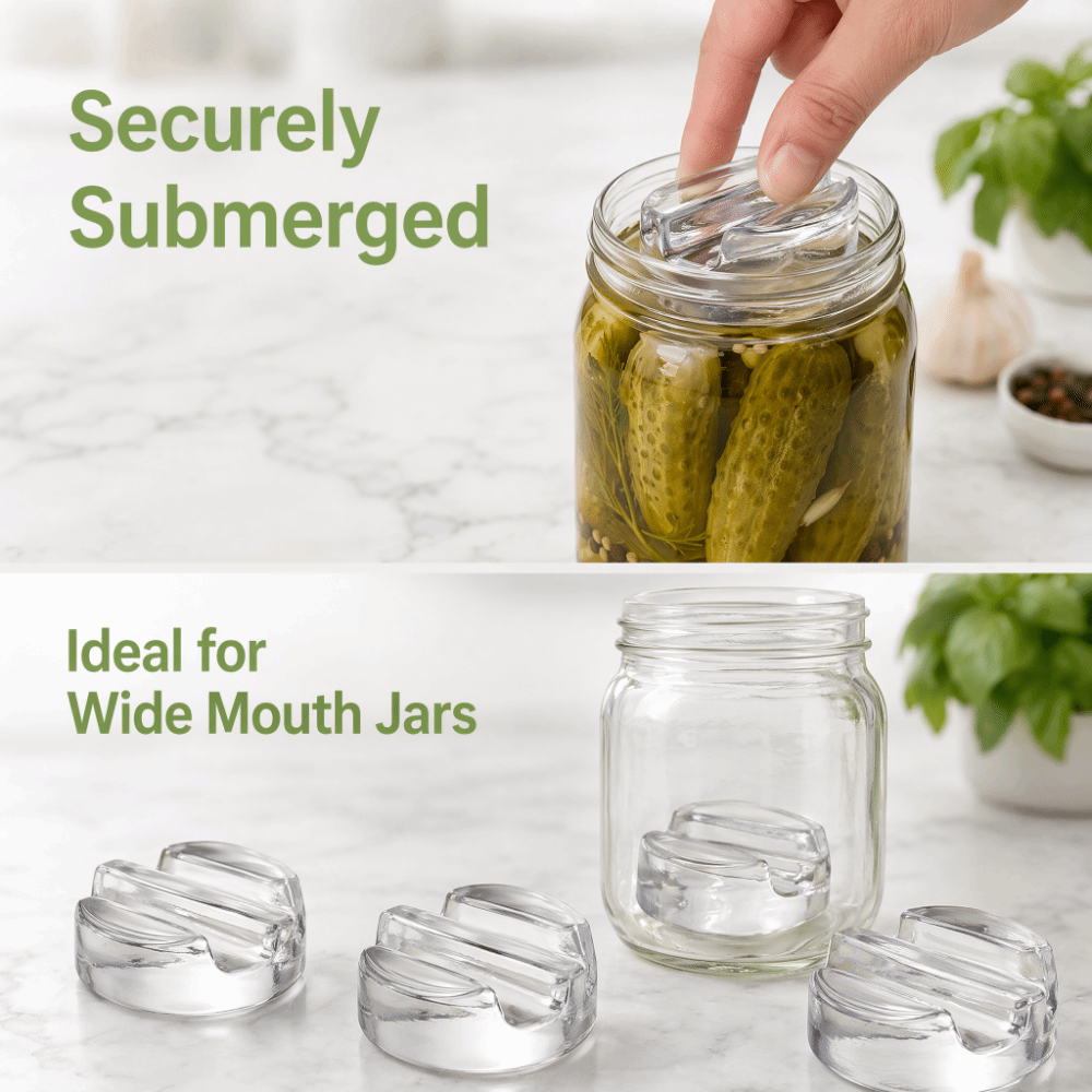Fermented Glass Weights with H - огляд і ціна Mason Jar Wide Mouth