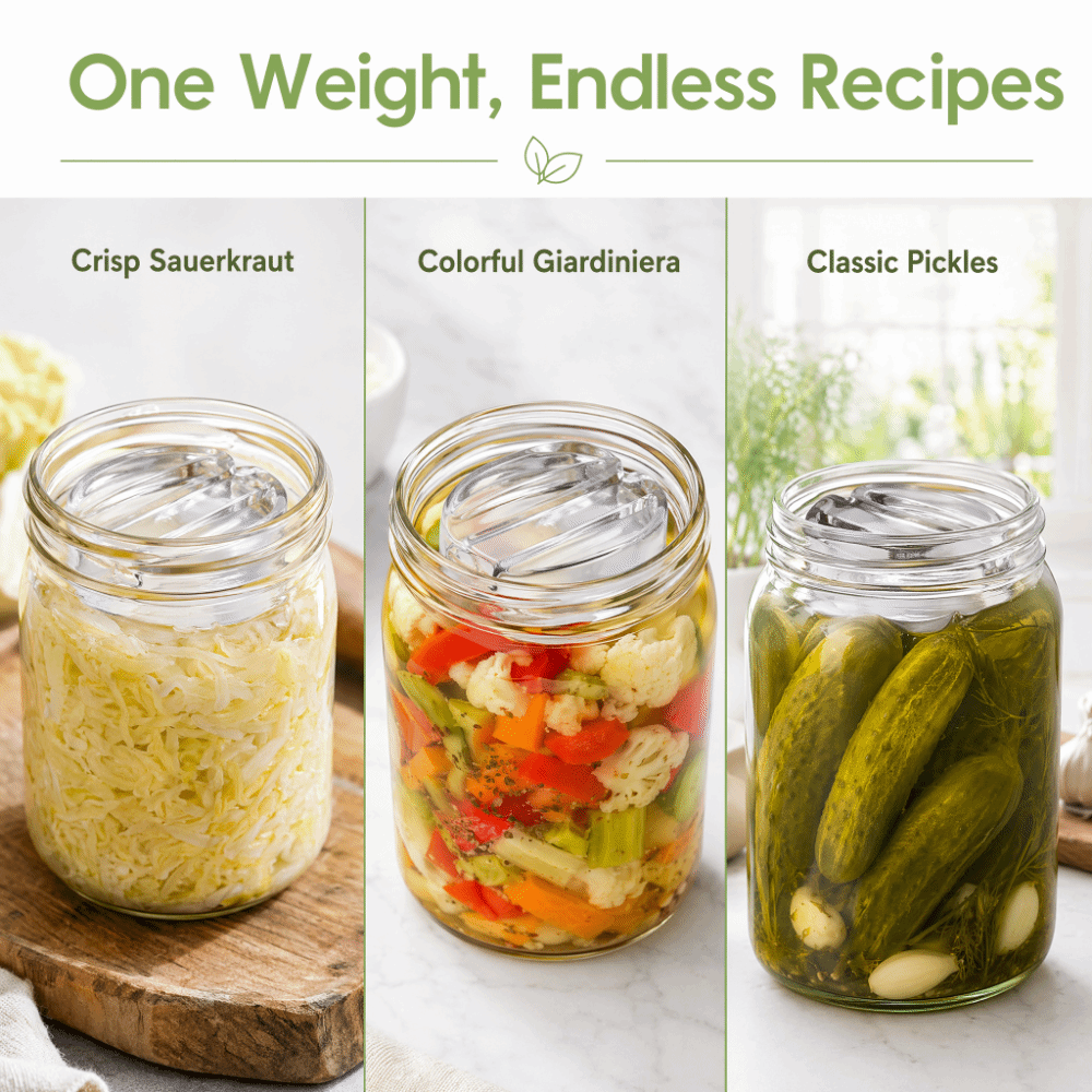 Fermented Glass Weights with H - огляд і ціна Mason Jar Wide Mouth