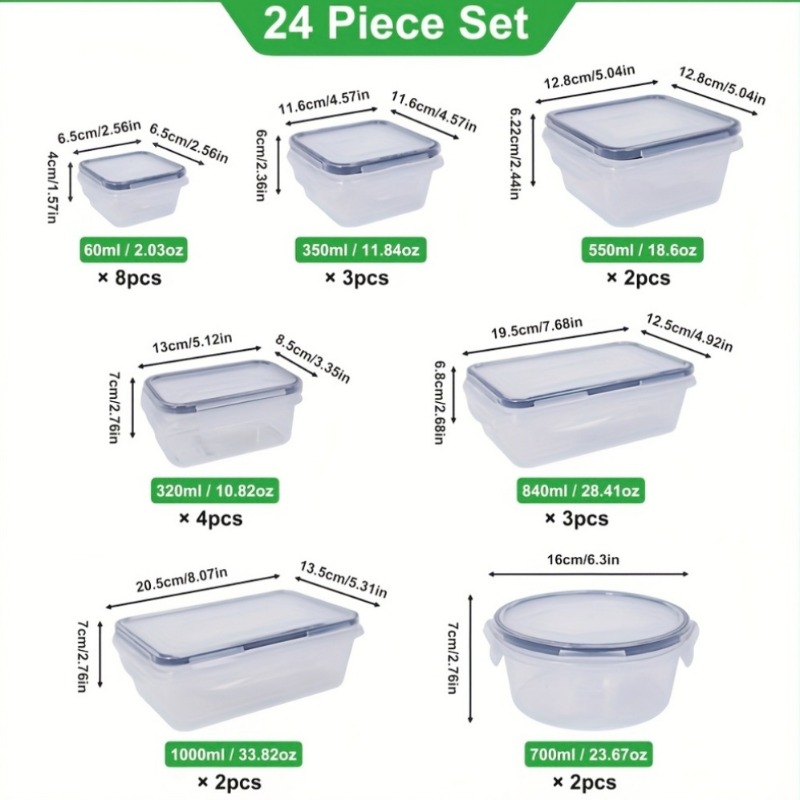 48PCS BPA-Free Food Storage Se - огляд і ціна Food Storage Ideas