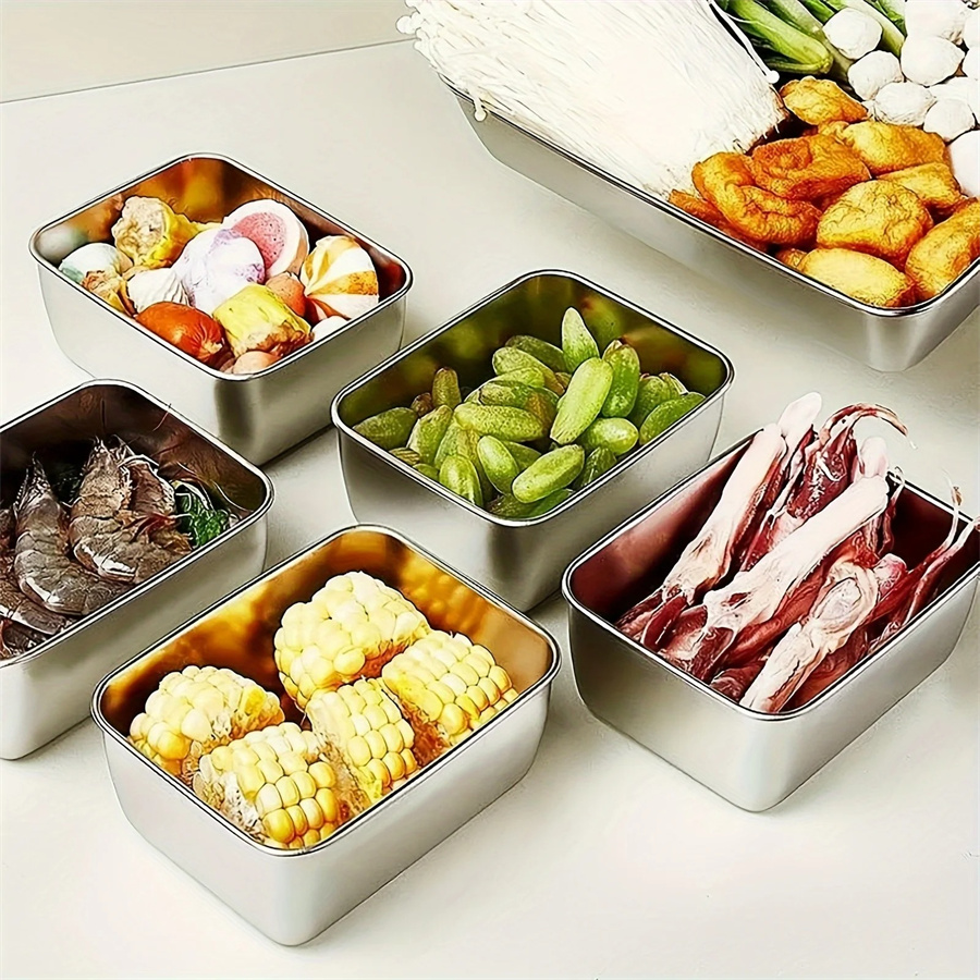 1/3/5pcs Stainless Steel Food  - огляд і ціна Food Storage Ideas