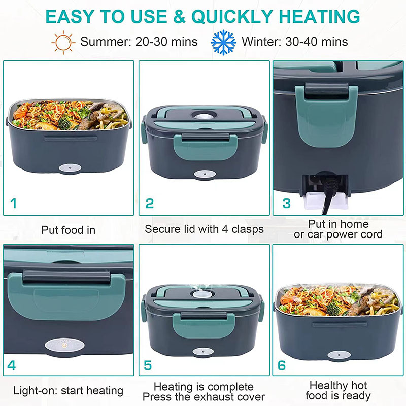 1.5 L 60W Electric Lunch Box F - огляд і ціна Portable Food Warmer