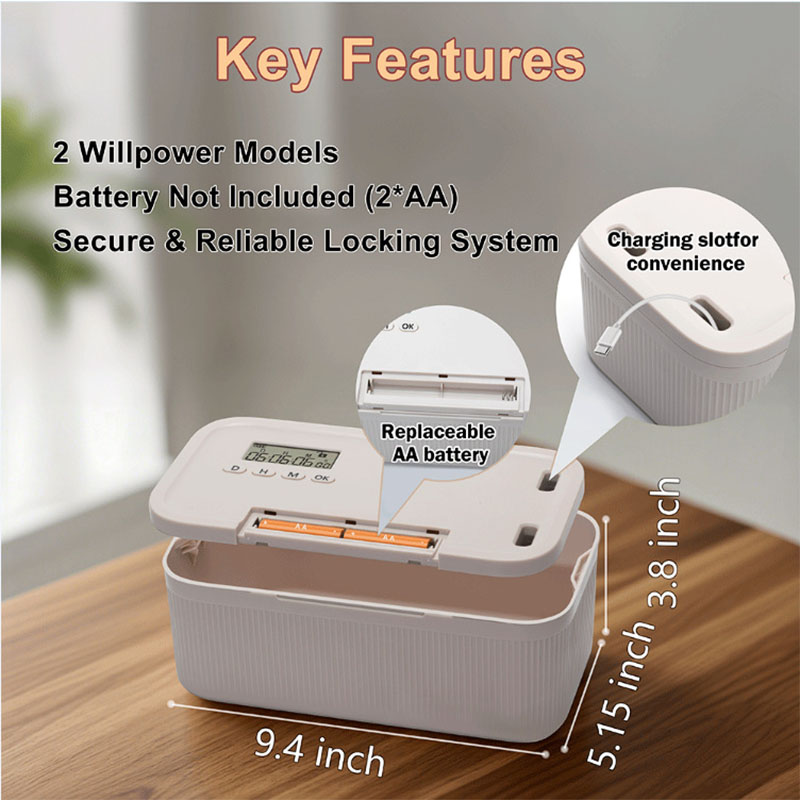 Timed Lock Box 2 Modes Timer L - огляд і ціна Food Storage With Lock