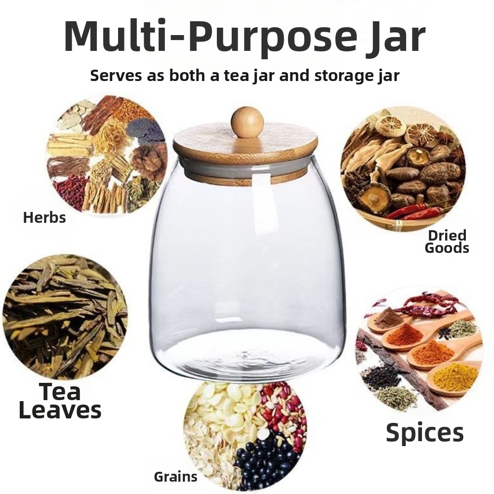 Transparent Airtight Glass Con - огляд і ціна Food Storage Glass Containers Large