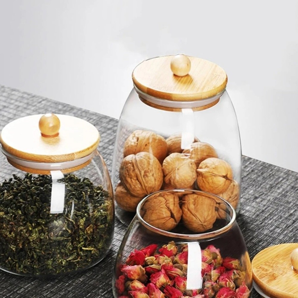 Transparent Airtight Glass Con - огляд і ціна Food Storage Glass Containers Large