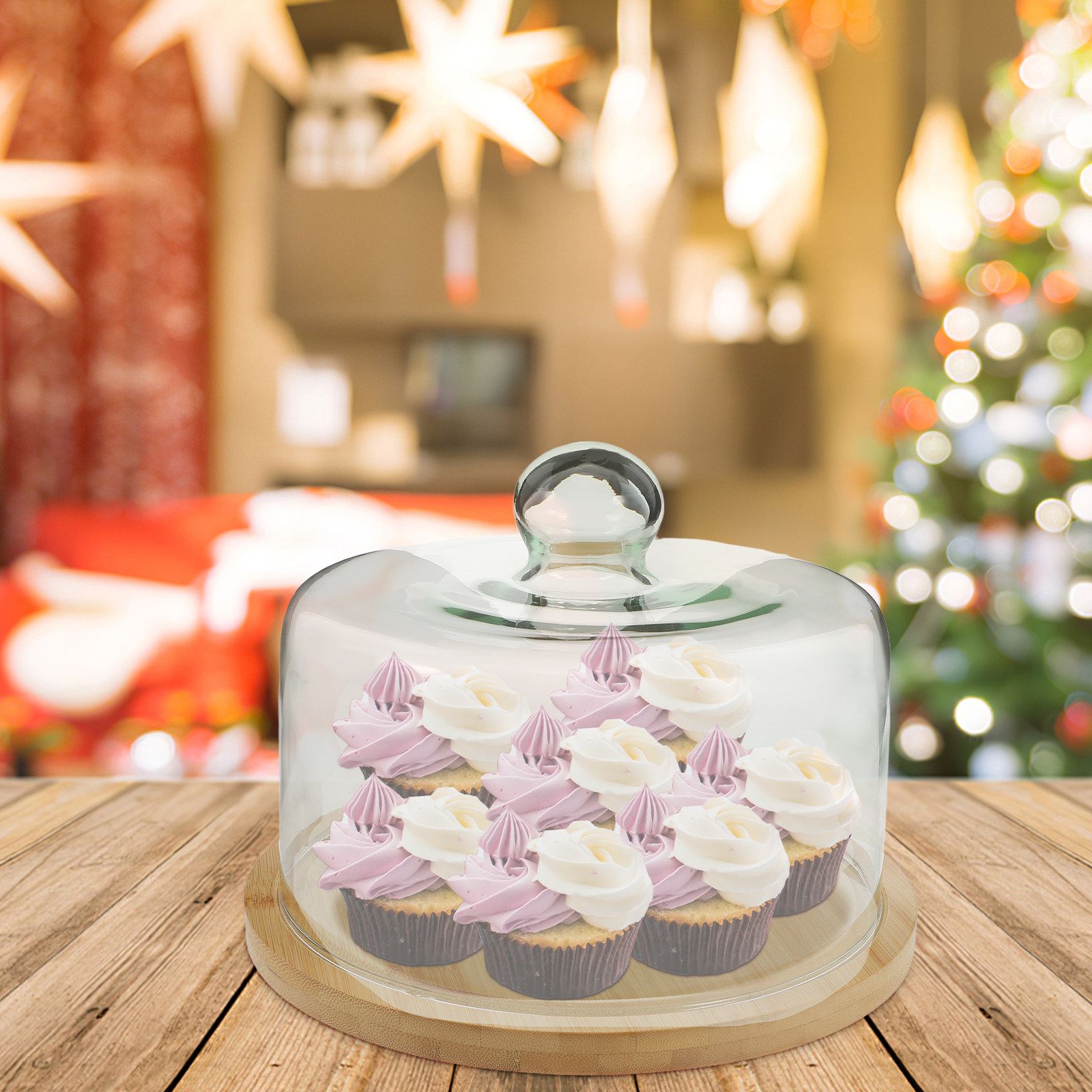 1Set Cake Glass Dome Protectiv - огляд і ціна Food Storage Glass