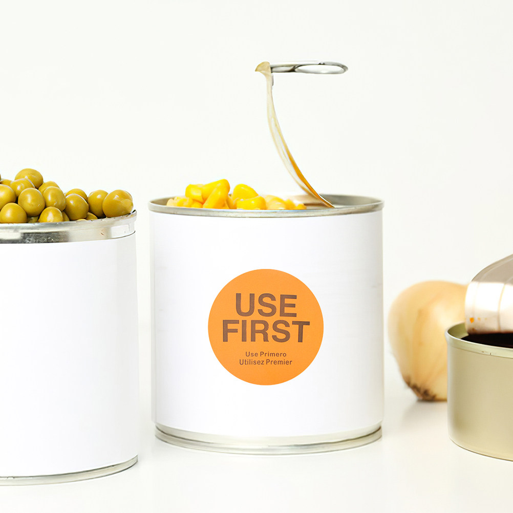 4 Rolls Use First Stickers Foo - огляд і ціна Food Storage For Restaurant