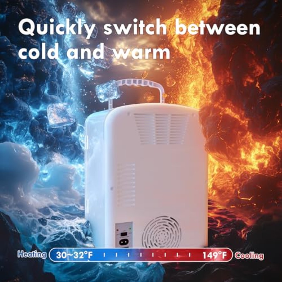 9L Mini Fridge for Bedroom Car - огляд і ціна Portable Food Warmer