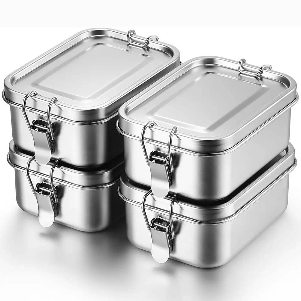 Stainless Steel Bento Box Meta - огляд і ціна Food Storage Lock Box