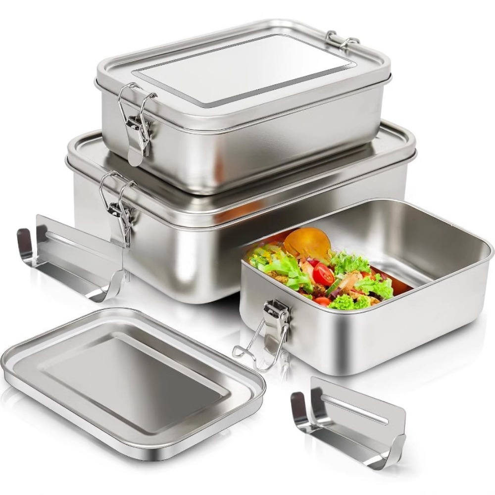 Stainless Steel Bento Box Meta - огляд і ціна Food Storage Lock Box